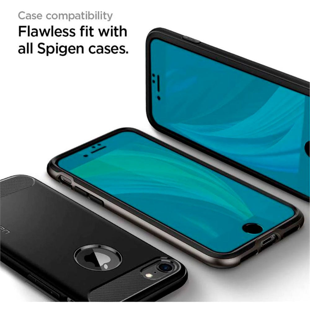 iPhone SE (2022 / 2020) / 8 / 7 Spigen skjermbeskytter - Black Edge