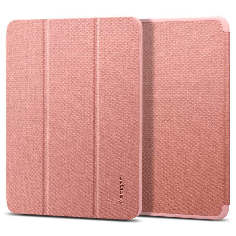 iPad Air 10.9-11" (2025-2020) Spigen Urban Fit Stof Flip Cover m. Pen Holder - Rose Gold