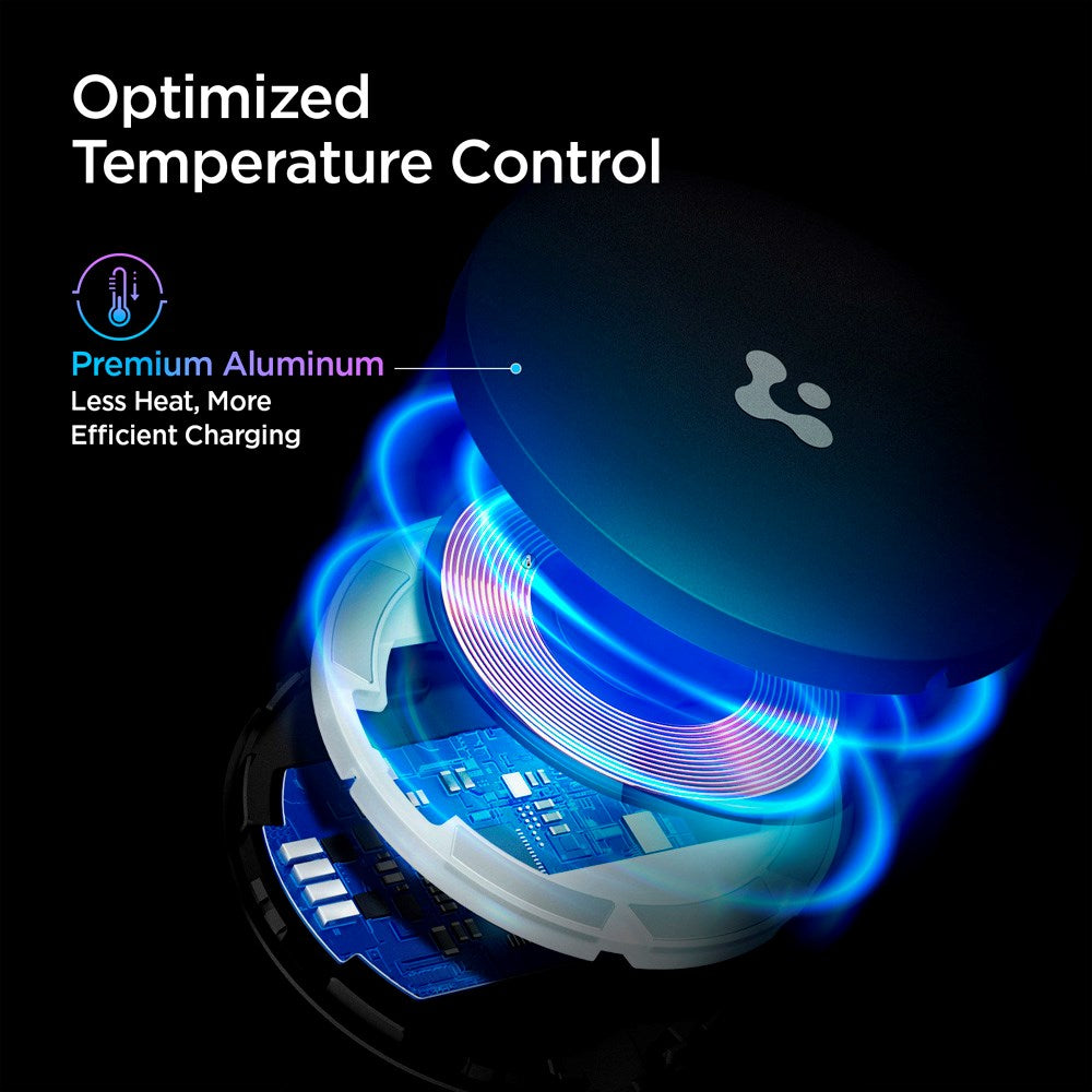 Spigen Power Arc Arcfield Trådløs Lader 7,5W - Svart