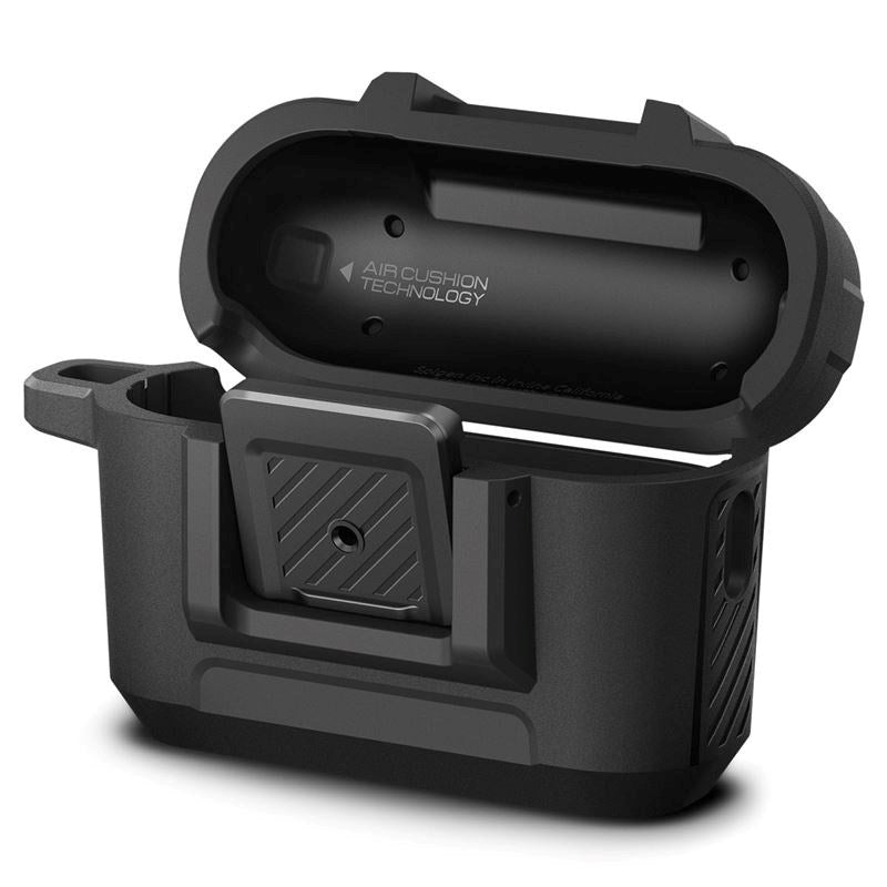 Spigen Lock Fit Apple AirPods Pro (2nd Gen.) Case w. Karabinkrok - Svart