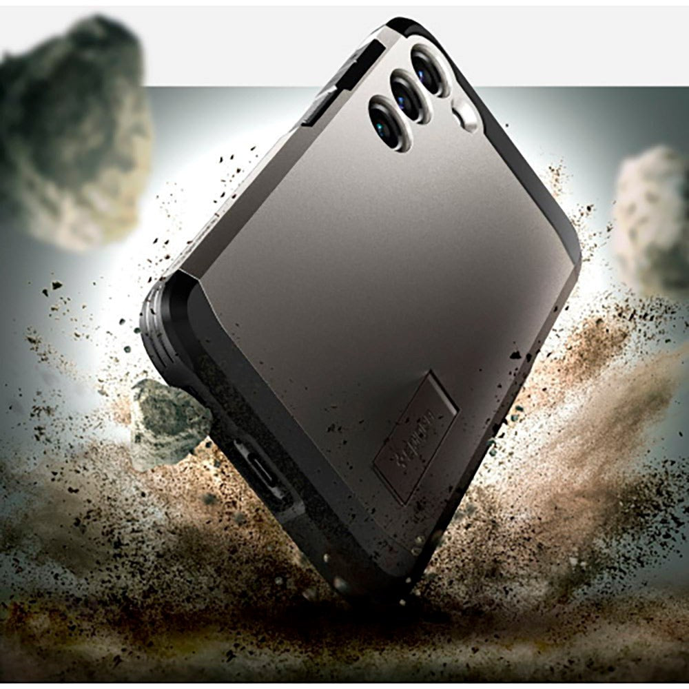 Samsung Galaxy S23 Spigen Tough Armor-deksel m. Stativ - Svart