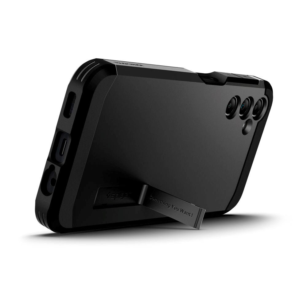 Samsung Galaxy A14 (5G) Spigen Tough Armor-deksel m. Stativ - Svart