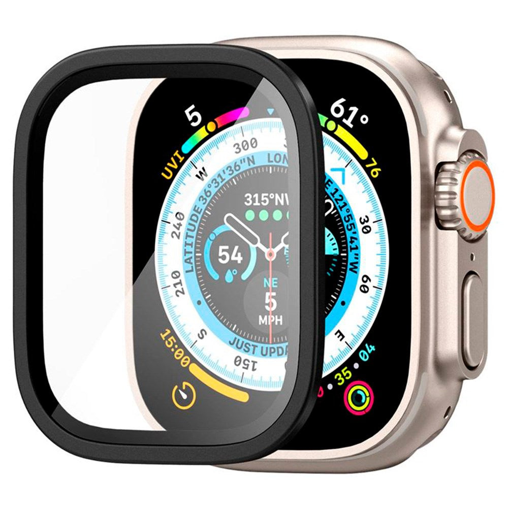 Apple Watch Ultra 1/2 (49 mm) Spigen Slim Pro GLAS.tR Skjermbeskytter - Svart