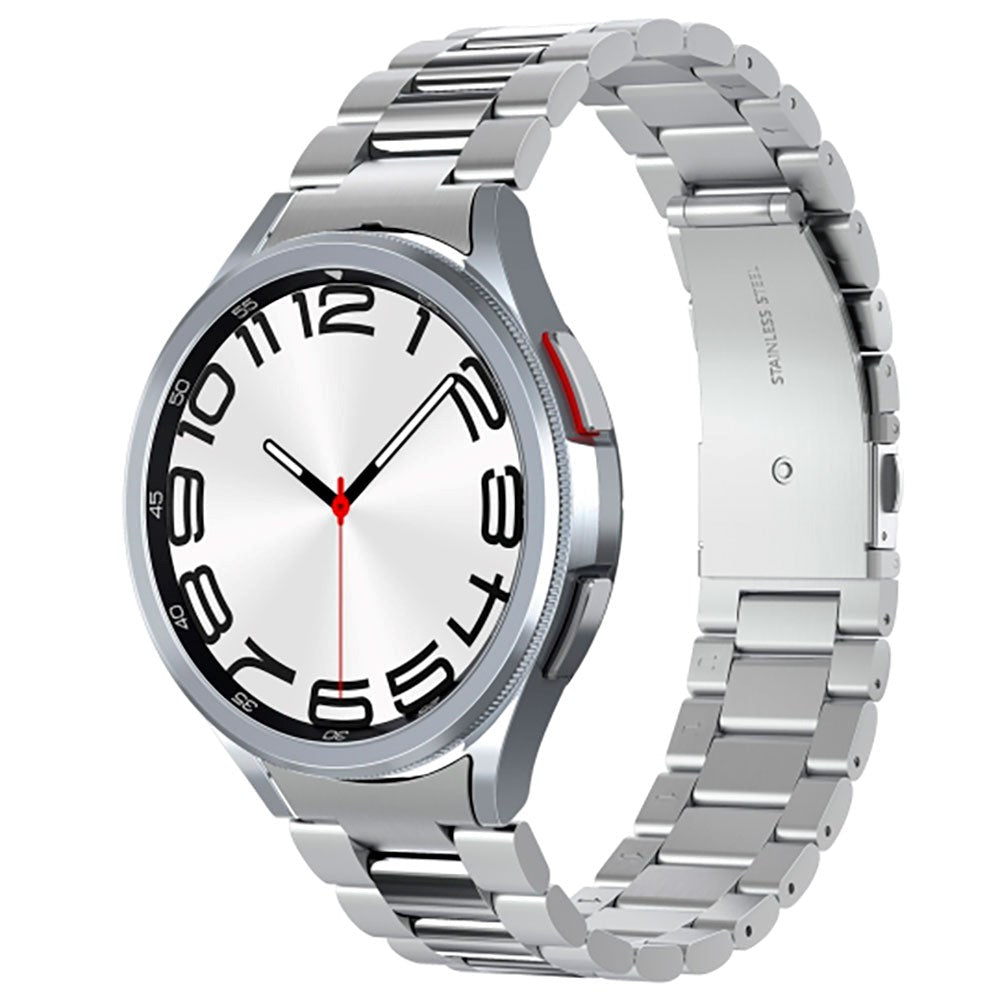 Spigen Samsung Galaxy Watch 6 Classic (47mm) Modern Fit Band - Rustfri Stål Rem inkl. Link Remover - Sølv