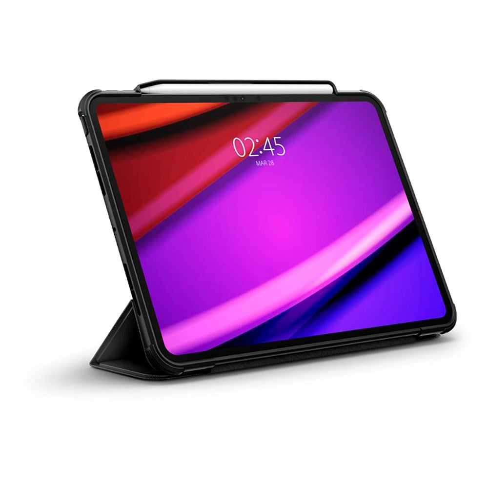 iPad Pro 11" (2024) Spigen Rugged Armor Pro Flip Cover m. Apple blyantholder - svart