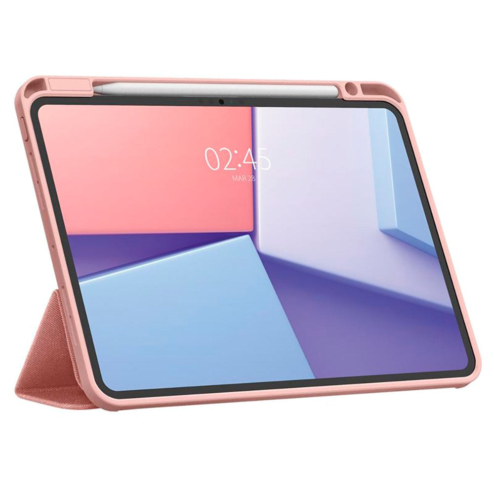iPad Pro 11" (2024) Spigen Urban Fit Flip-deksel med penneholder - Rose Gold