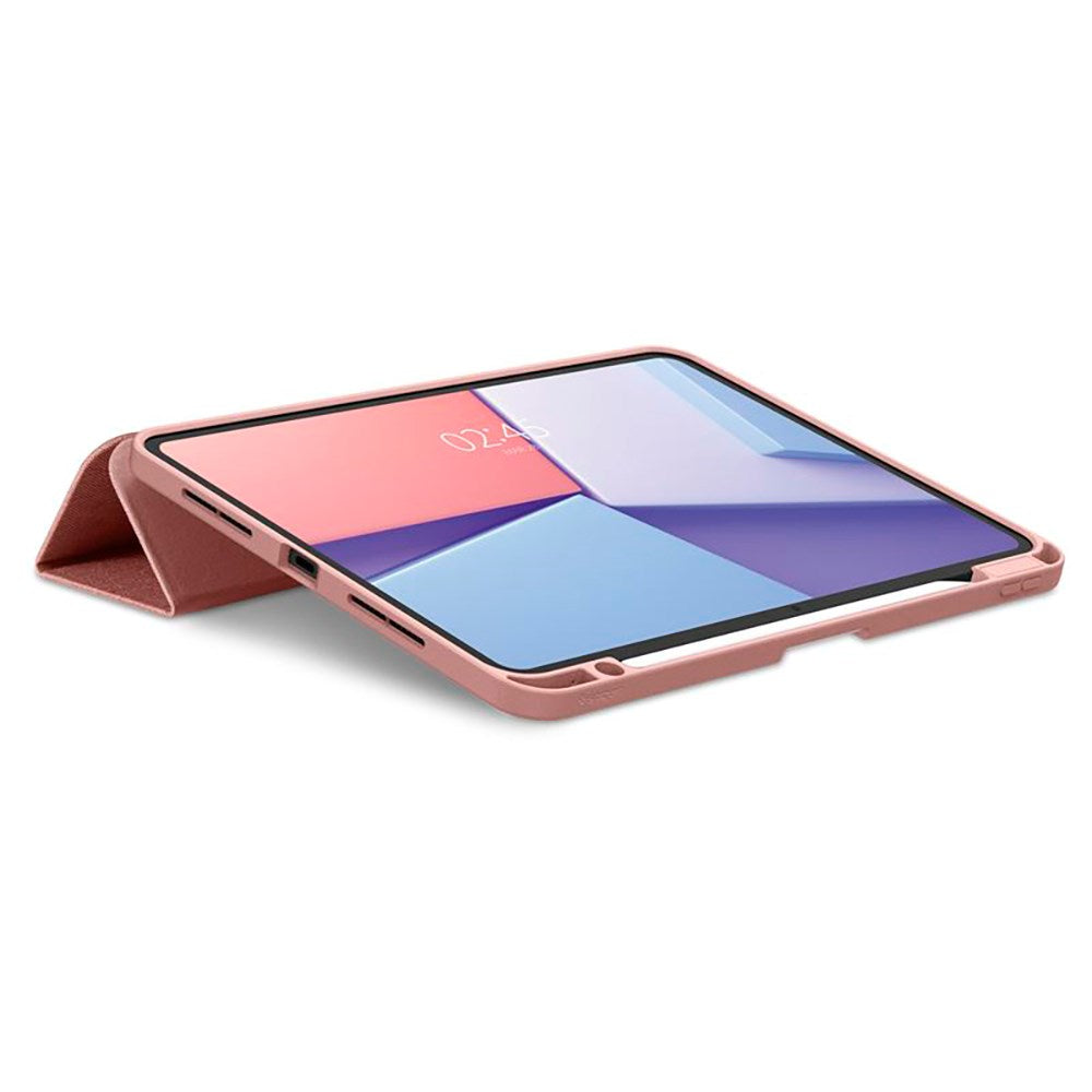 iPad Pro 11" (2024) Spigen Urban Fit Flip-deksel med penneholder - Rose Gold