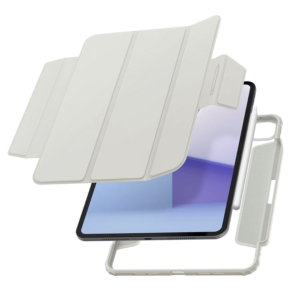 iPad Pro 11" (2025 / 2024) Spigen Air Skin Pro Læder Flip Cover - Grå