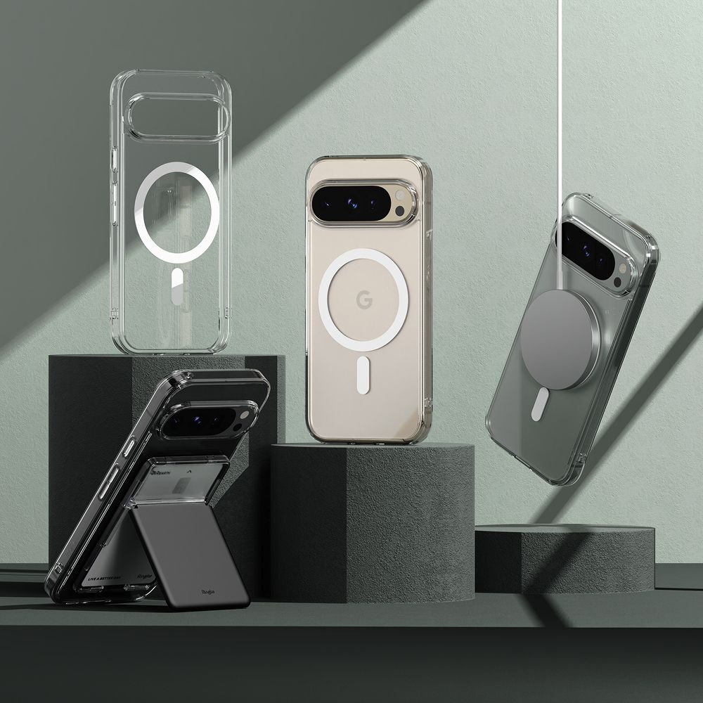Ringke Fusion fleksibelt plastdeksel - Google Pixel 9 / 9 Pro - MagSafe-kompatibel - Gjennomsiktig
