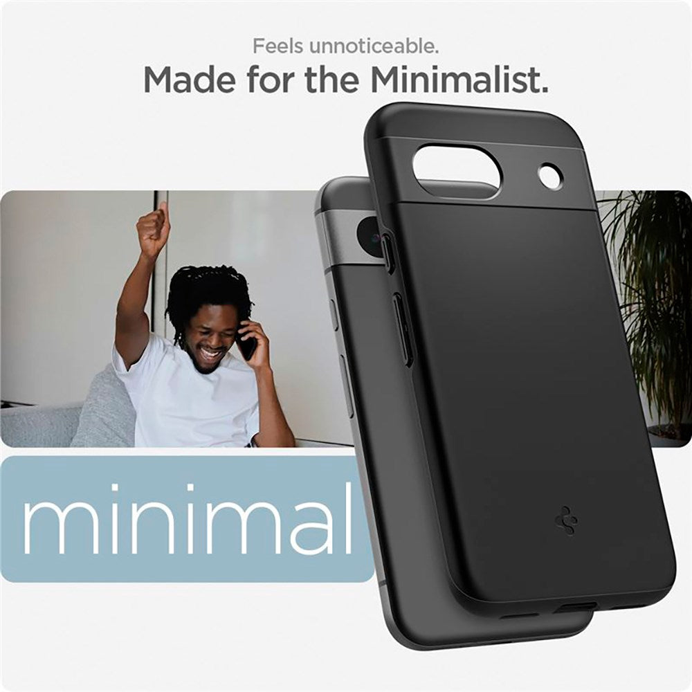 Google Pixel 8a Spigen Thin Fit Bakdeksel - Svart