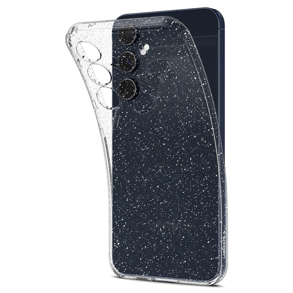 Samsung Galaxy A55 (5G) Spigen Liquid Crystal Glitter Bakdeksel - Gjennomsiktig