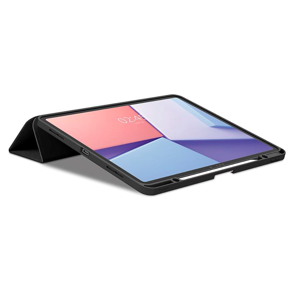 iPad Air 13" (2025 / 2024) Spigen Urban Fit Flip-deksel med penneholder - svart