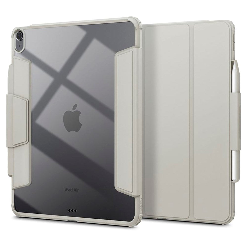 iPad Air 13" (2025 / 2024) Spigen Air Skin Pro Leather Flip Cover - Grå
