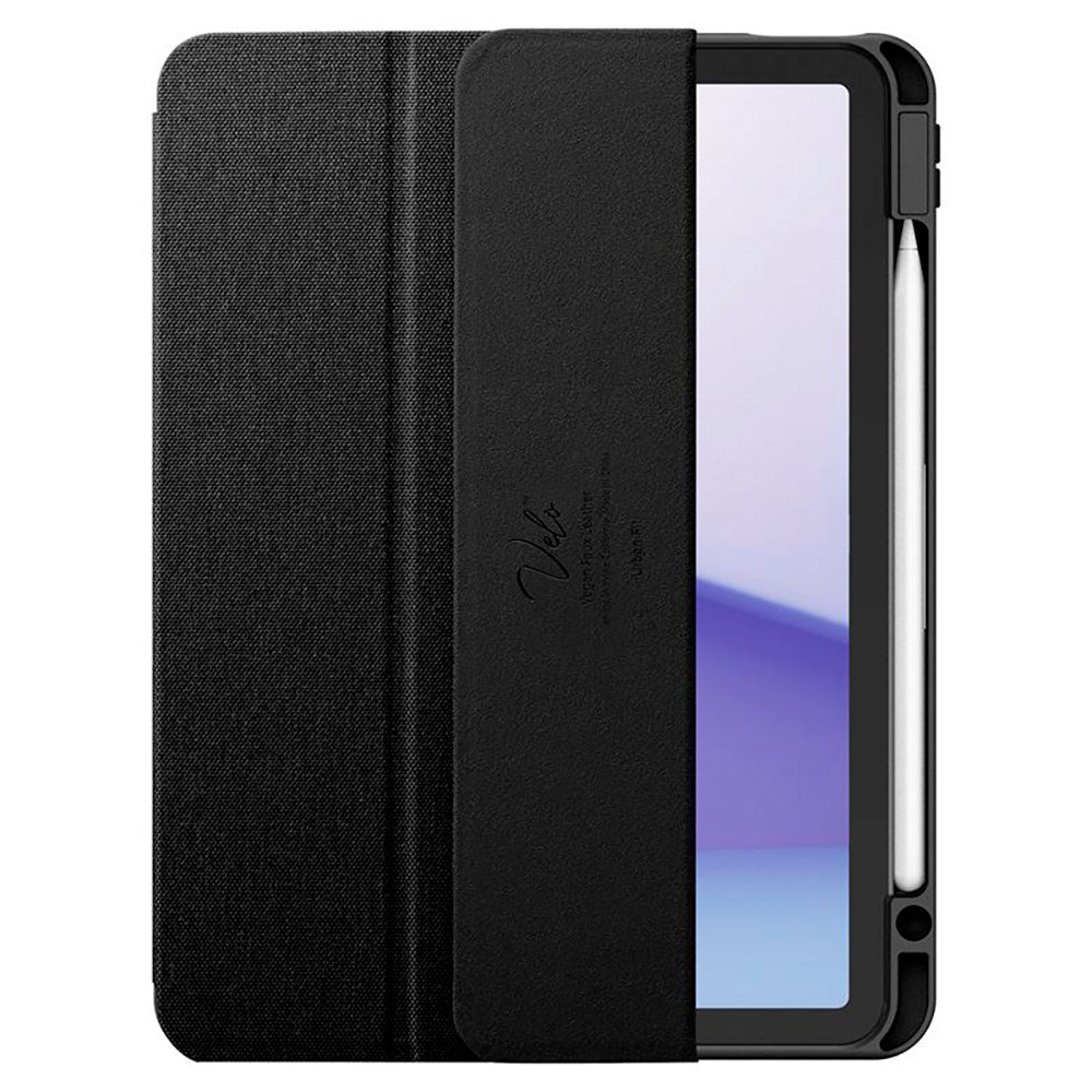 iPad Air 11" (2025 / 2024) Spigen Urban Fit Stof Flip Cover m. Pen Holder - Sort