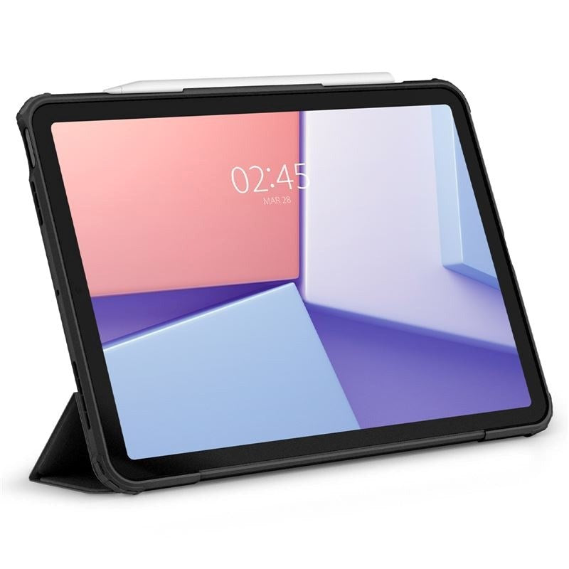 iPad Air 11" (2025 / 2024) Spigen Air Skin Pro Leather Flip Cover - Svart