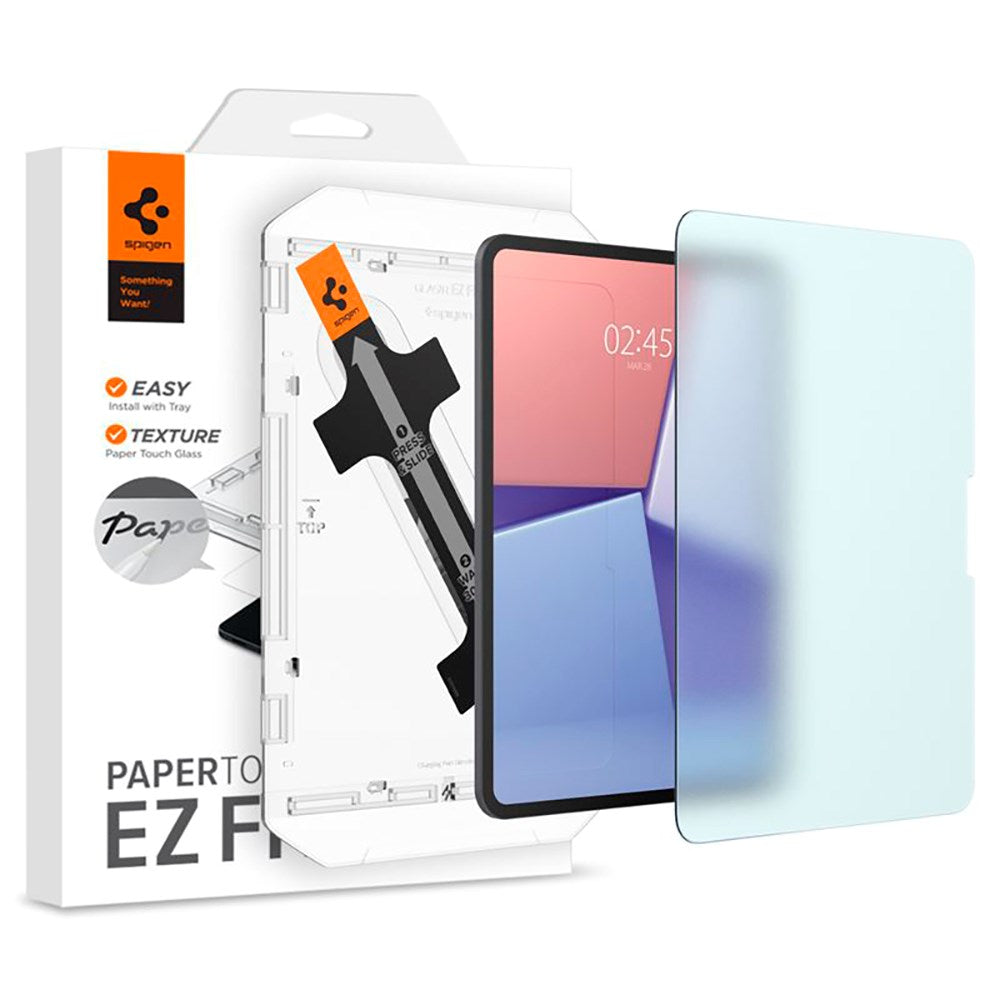 iPad Pro 11" (2024) Spigen Paper Touch EZ Fit Glas.tR Skjermbeskytter - Veskevennlig - Gjennomsiktig