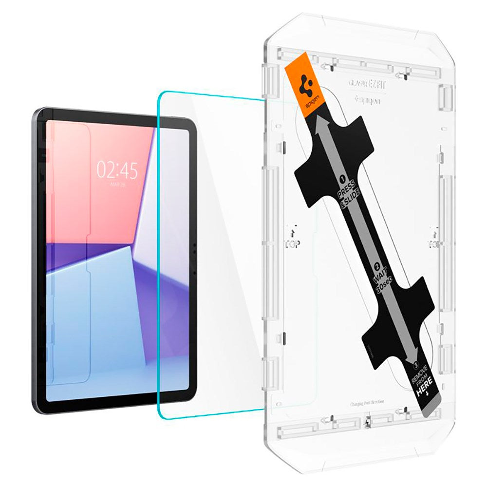 iPad Air 11" (2025 / 2024) Spigen EZ Fit Glas.tR Skærmbeskyttelse - Case Friendly - Gennemsigtig