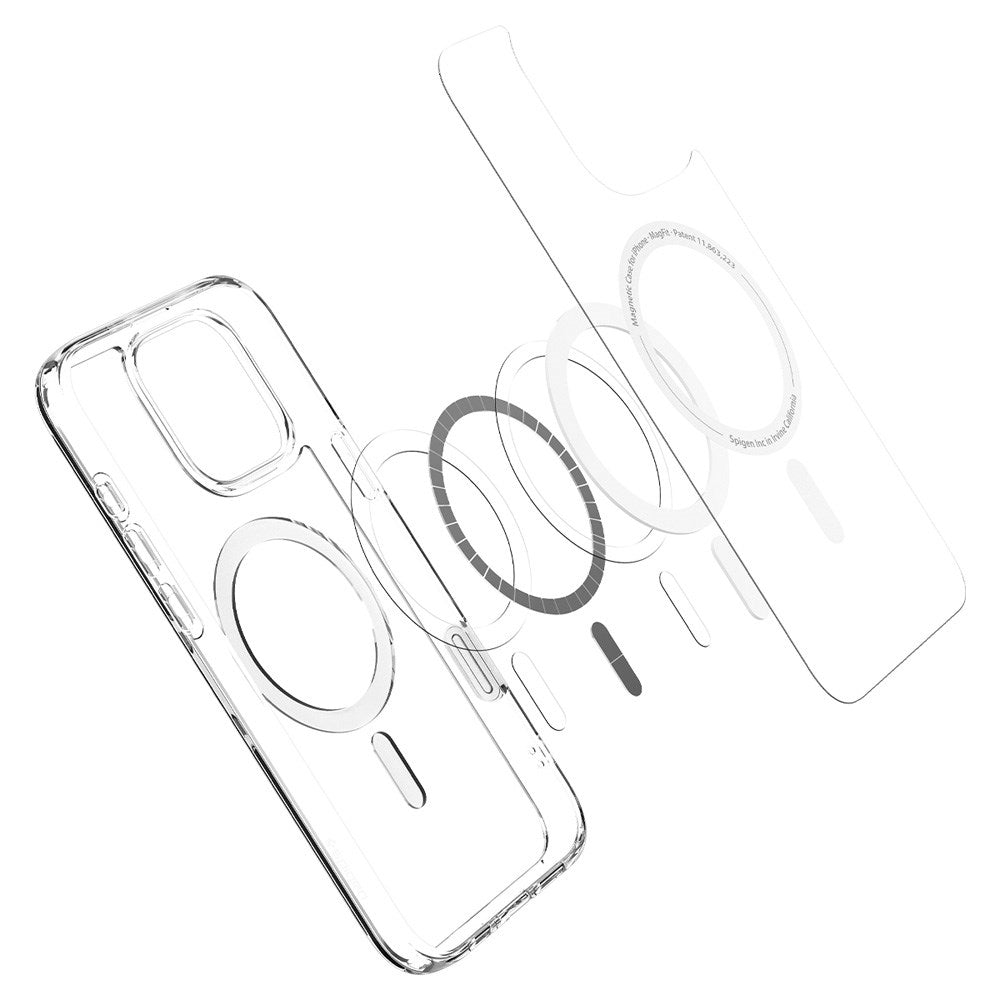 iPhone 16 Pro Max Spigen Ultra Hybrid T Bakdeksel - MagSafe-kompatibelt - Gjennomsiktig / Hvit