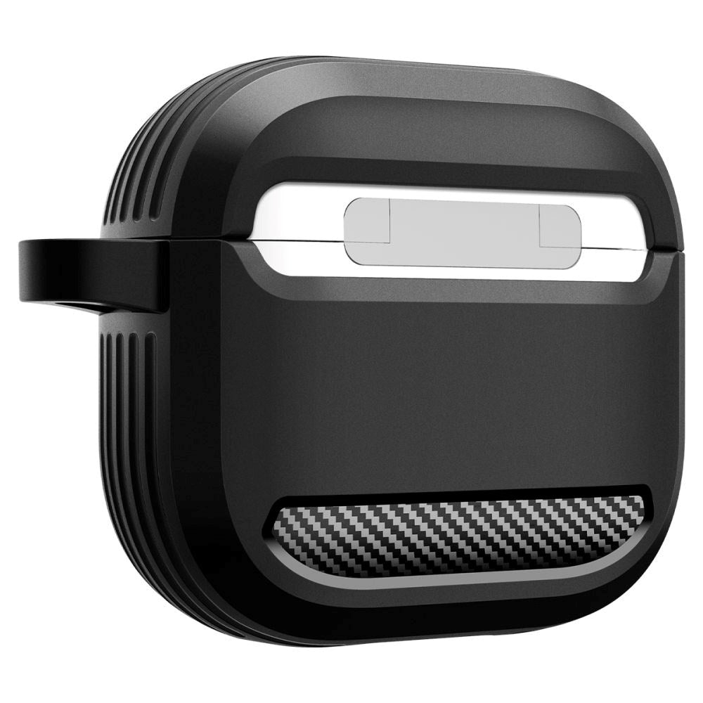 Spigen Rugged Armor Apple Airpods (4. generasjon) Veske m. Karabinhage - Svart