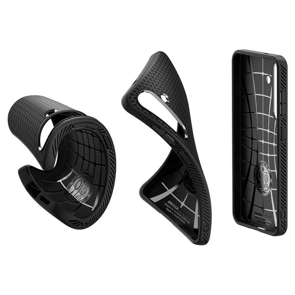 Spigen - Liquid Air Flexible Plastic Cover - Samsung Galaxy S25+ (Plus) - Svart