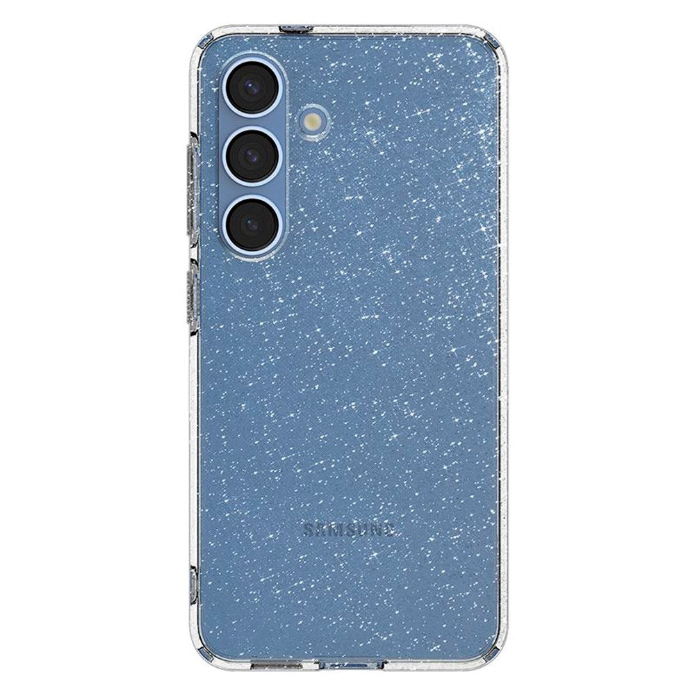 Samsung Galaxy S25 Spigen Liquid Crystal Glitter Bakdeksel - Gjennomsiktig