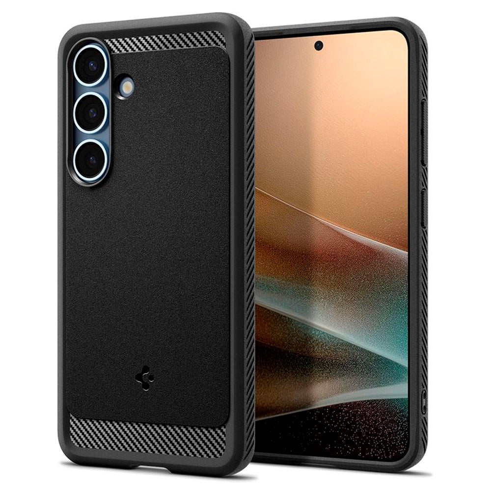 Samsung Galaxy S25 Spigen Rugged Armor MagSafe Beskyttelsesveske - Svart