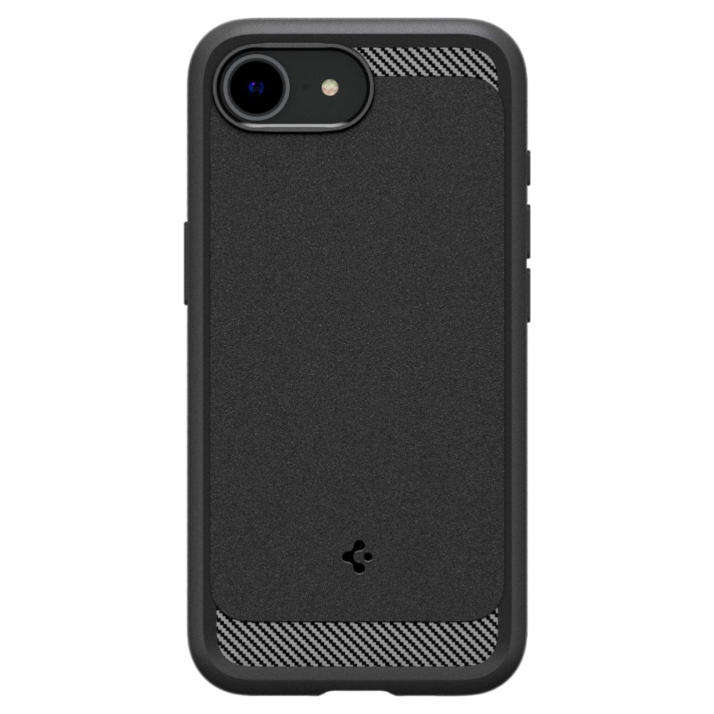 iPhone 17e / 16e Spigen Rugged Armor Bagside Cover - MagSafe Kompatibel - Mat Sort