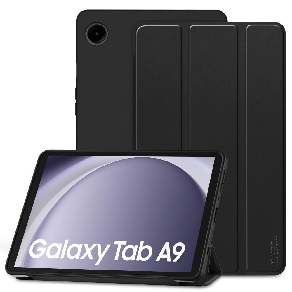 Samsung Galaxy Tab A9 Tech-Protect Smartcase-deksel Tri-fold - Svart