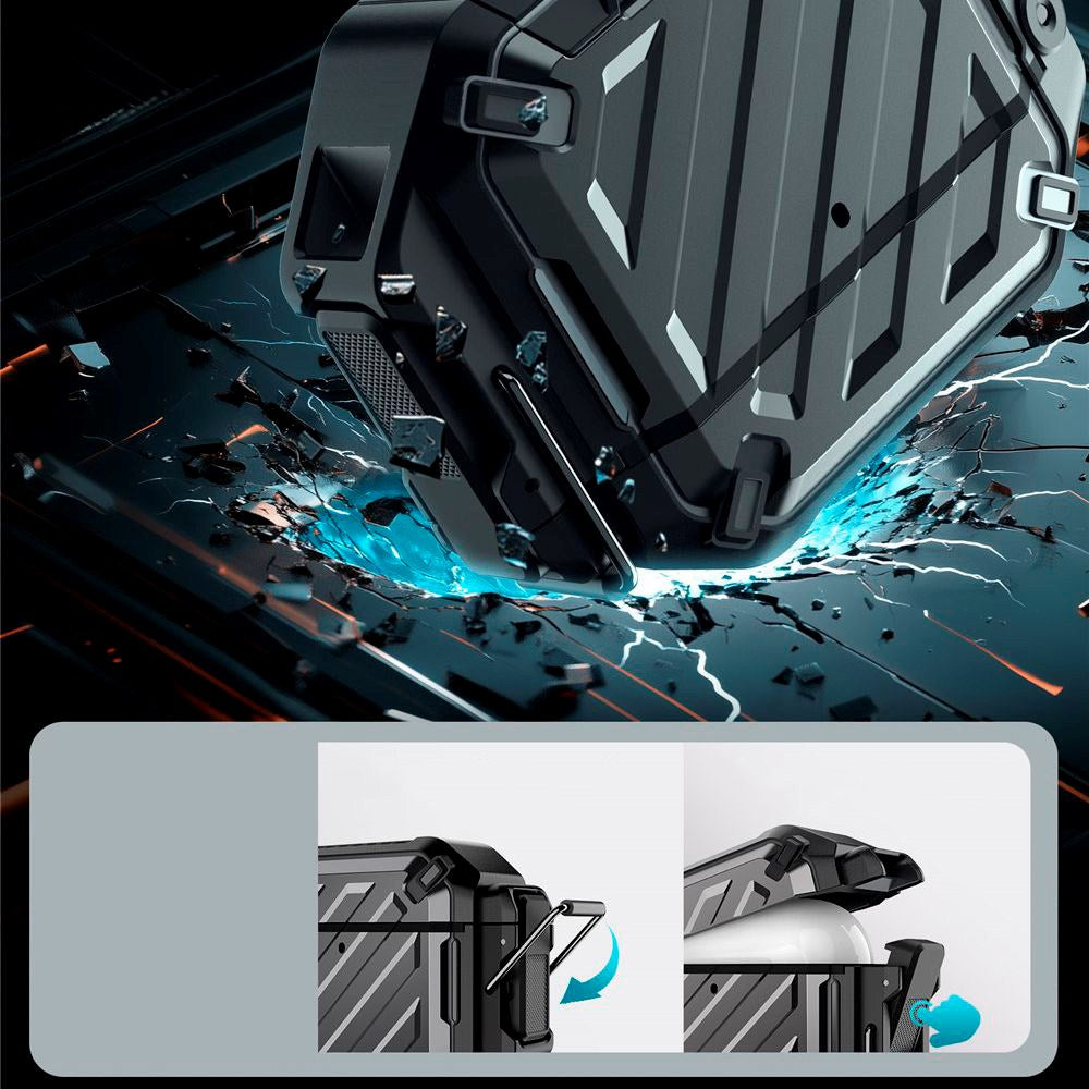 SUPCASE Unicorn Beetle Pro-deksel til Apple AirPods 4 - Slitesterk og stilig - Svart