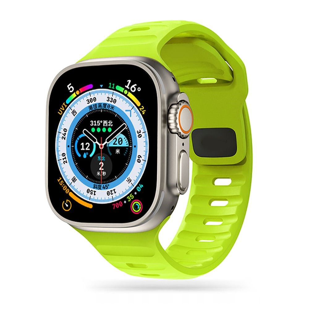 Apple Watch (42/44/SE/45/46/49 mm) Iconband Tech-Protect Line Silikonstropp - Lime