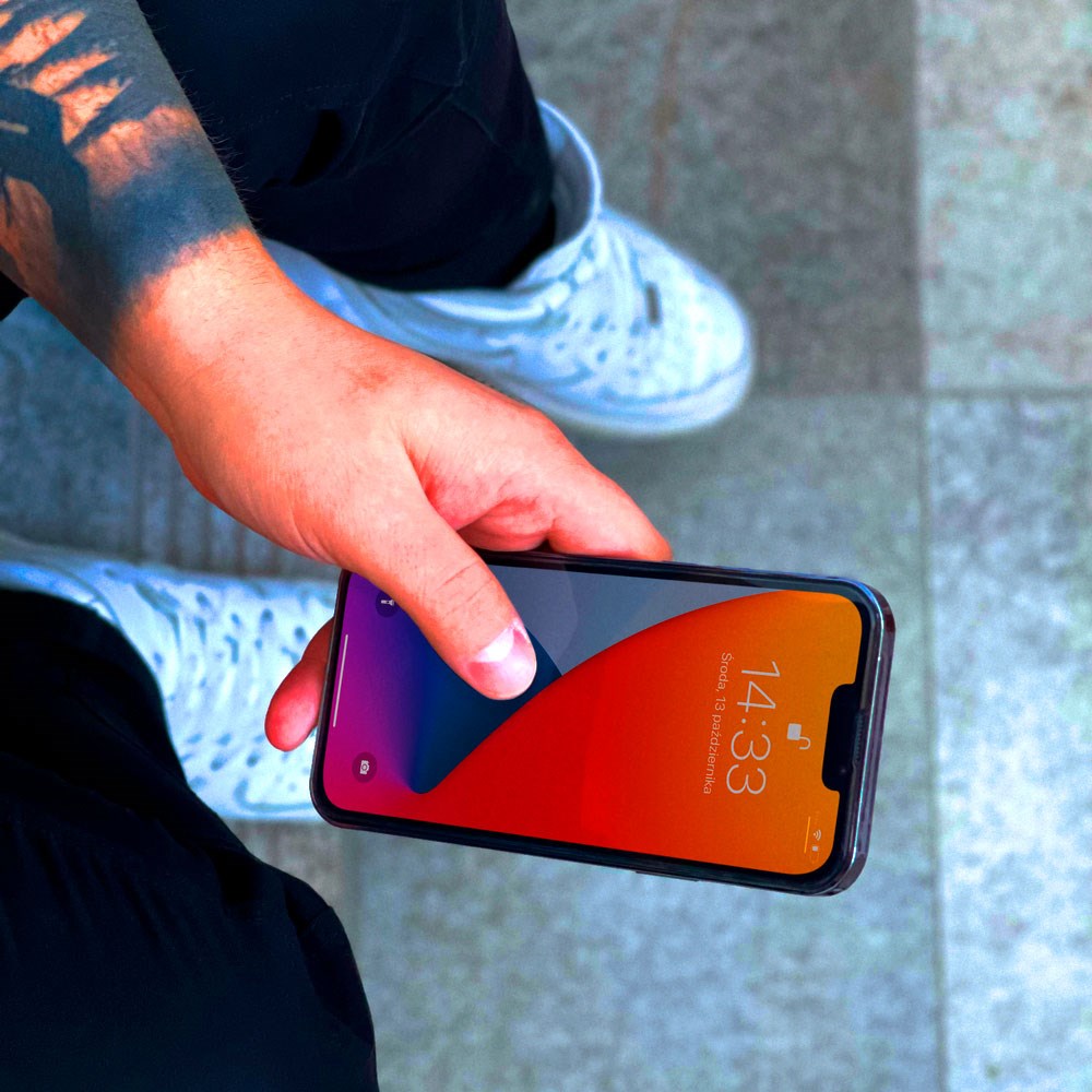Wozinsky iPhone 14 Plus / 13 Pro Max Skjermbeskytter i herdet glass - Dekselvennlig - Gjennomsiktig m. Svart kant