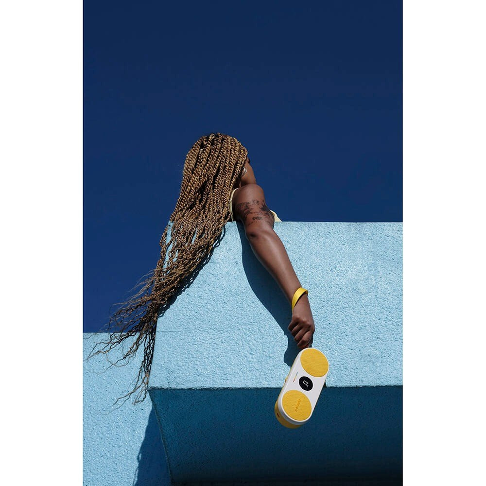 Polaroid Music Player P2 - Bluetooth Højtaler - Hvid / Gul