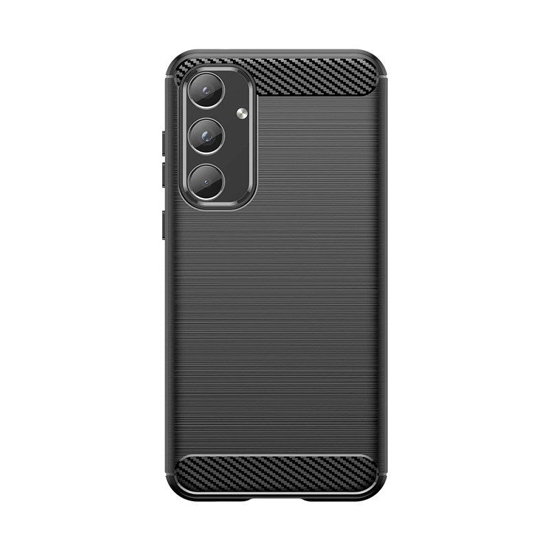 Samsung Galaxy A55 (5G) Carbon Fiber Plastic Bakdeksel - Svart