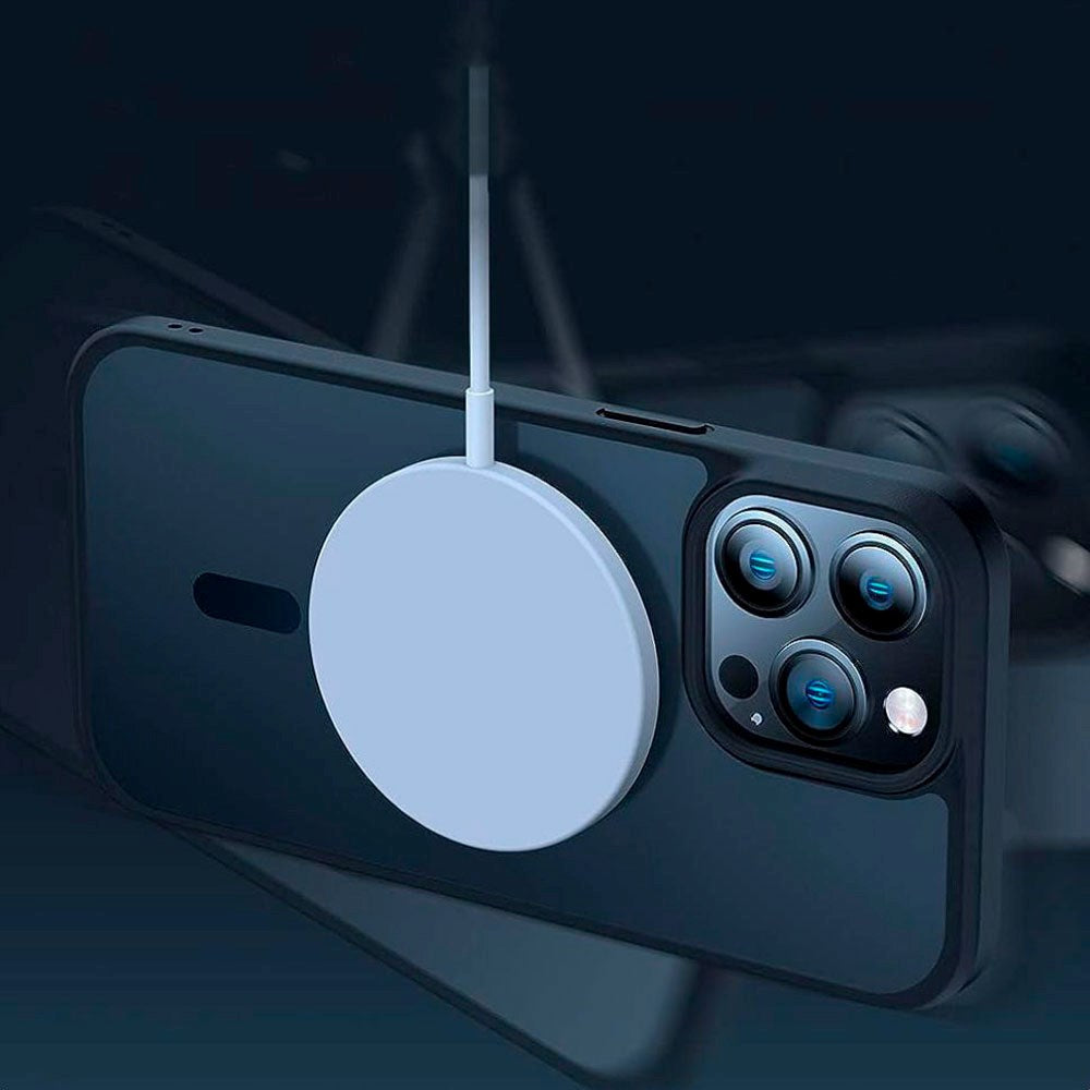 iPhone 13 Pro Max Tech-Protect Magmat Bakdeksel - MagSafe-kompatibelt - Gjennomsiktig / Svart