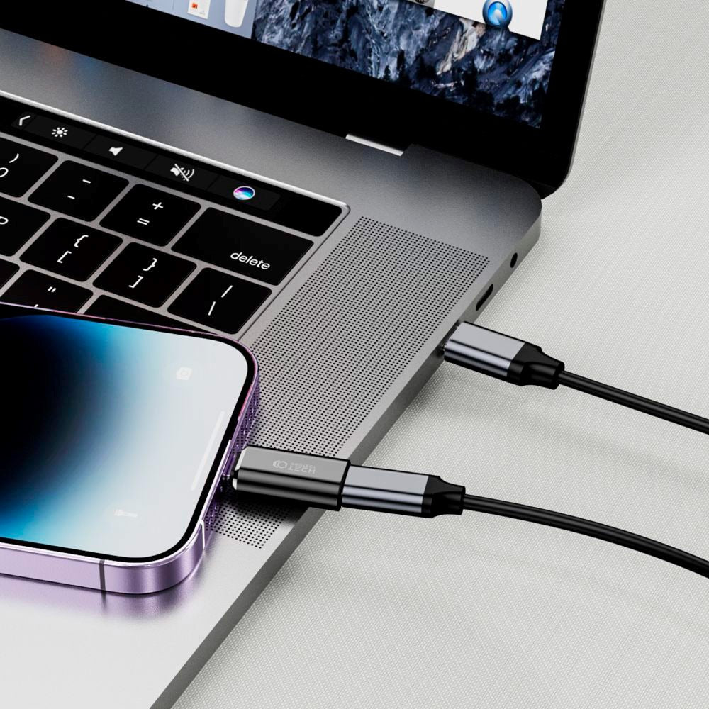 Tech-Protect Lightning til USB-C-adapter - svart
