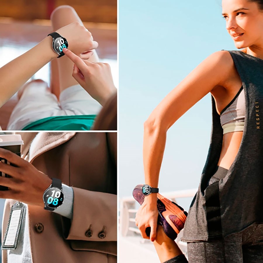 Samsung Galaxy Watch 6 (40 mm) TECH-PROTECT Defense360 plastdeksel m. Innebygd skjermbeskytter - Gjennomsiktig