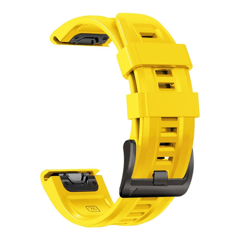 Universal Garmin 22 mm QuickFit Iconband Tech-Protect Line Silikonstropp - Gul