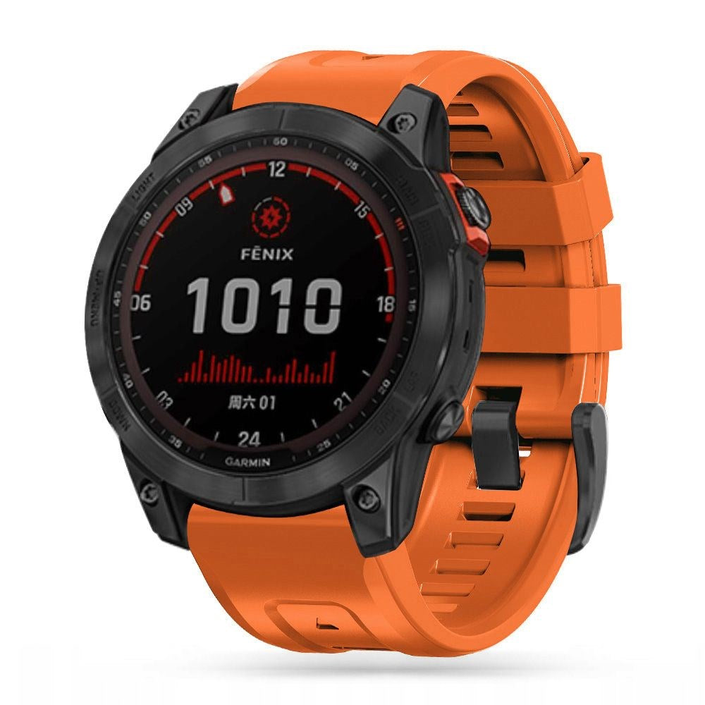 Universal Garmin 26 mm QuickFit Iconband Tech-Protect Line silikonstropp - oransje