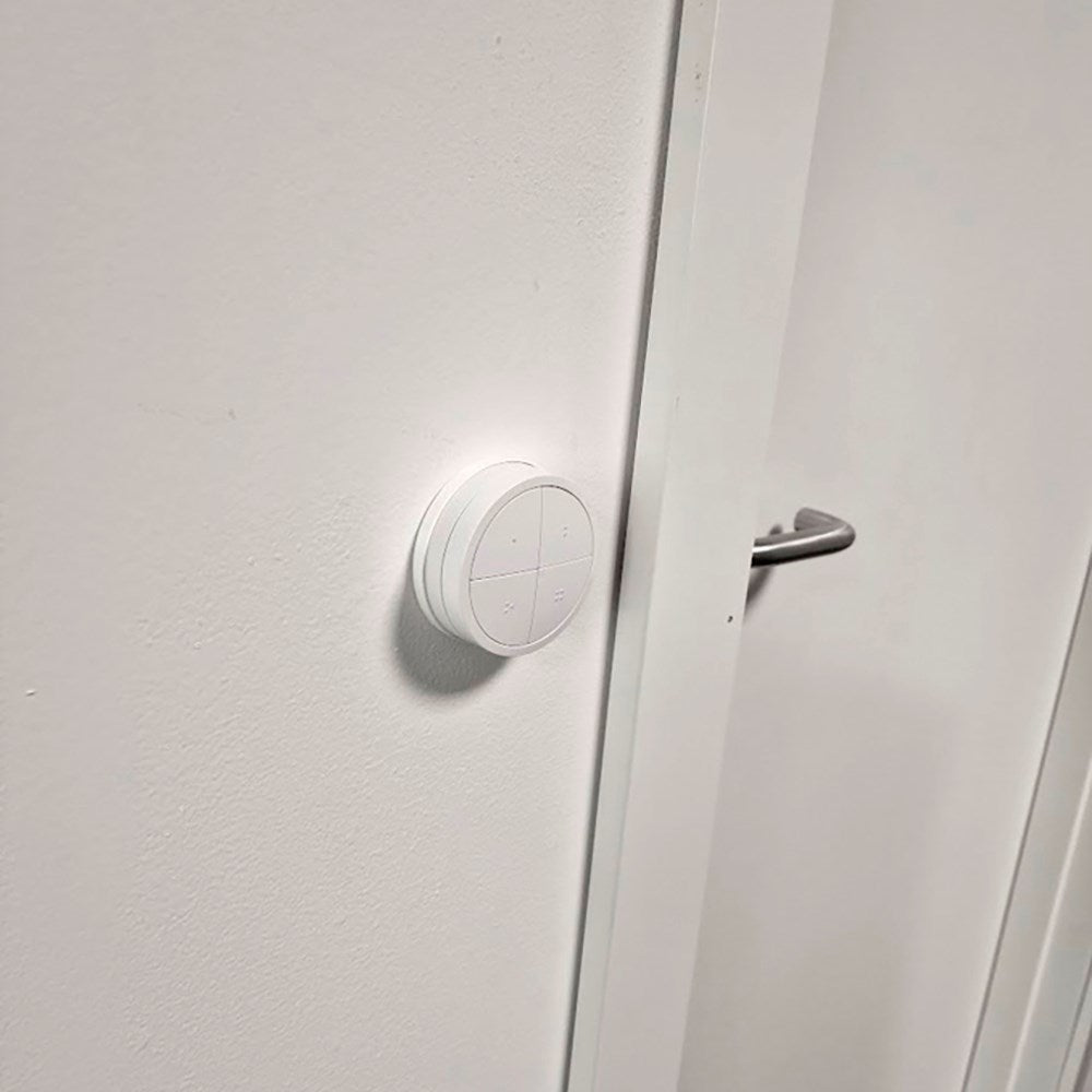 Light Solutions - Rund Brakett for Philips Hue Tap Dial Switch - Hvit
