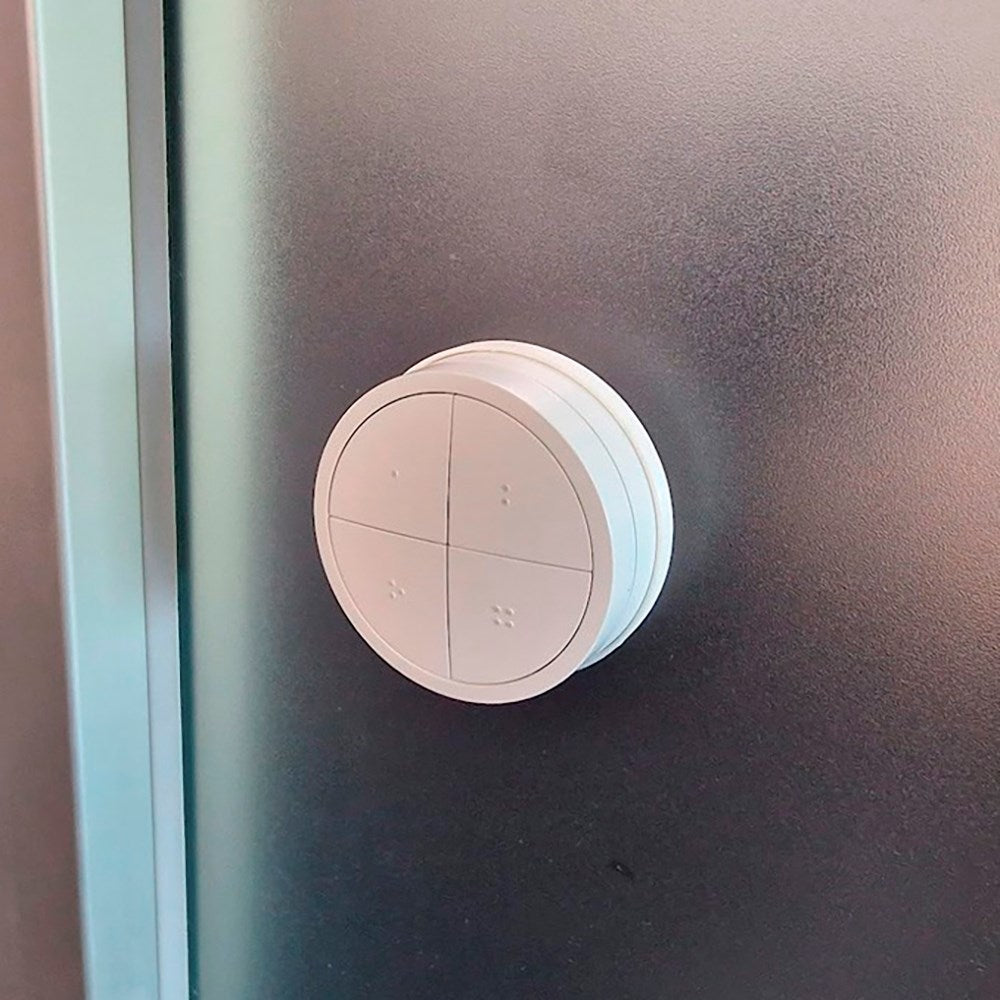 Light Solutions - Rund Brakett for Philips Hue Tap Dial Switch - Hvit