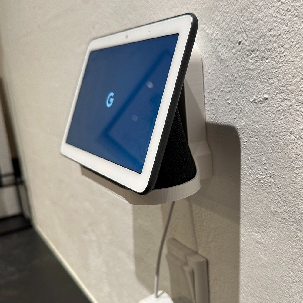 Light Solutions - Veggfeste for Google Nest Hub - Hvit