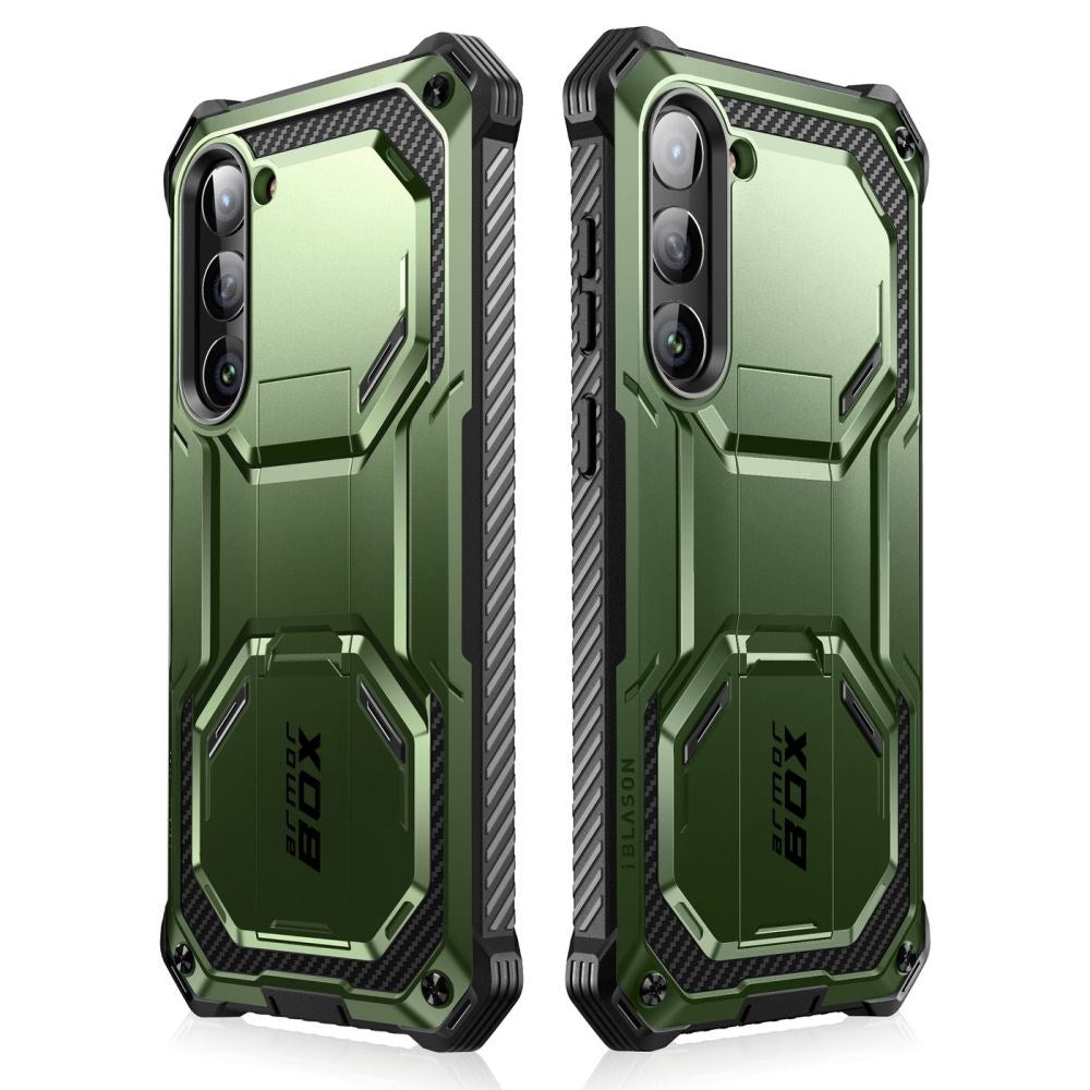 Samsung Galaxy S23+ (Plus) i-Blason Armorbox Bagside Cover - Håndværker Cover m. Skærmbeskyttelse - Grøn
