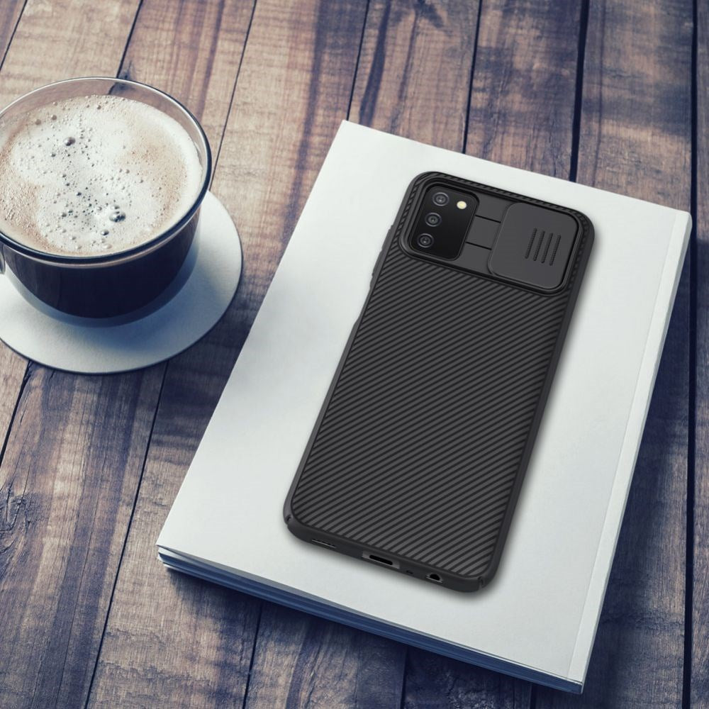 Samsung Galaxy A03s Nillkin Camshield Bagside Cover - Sort