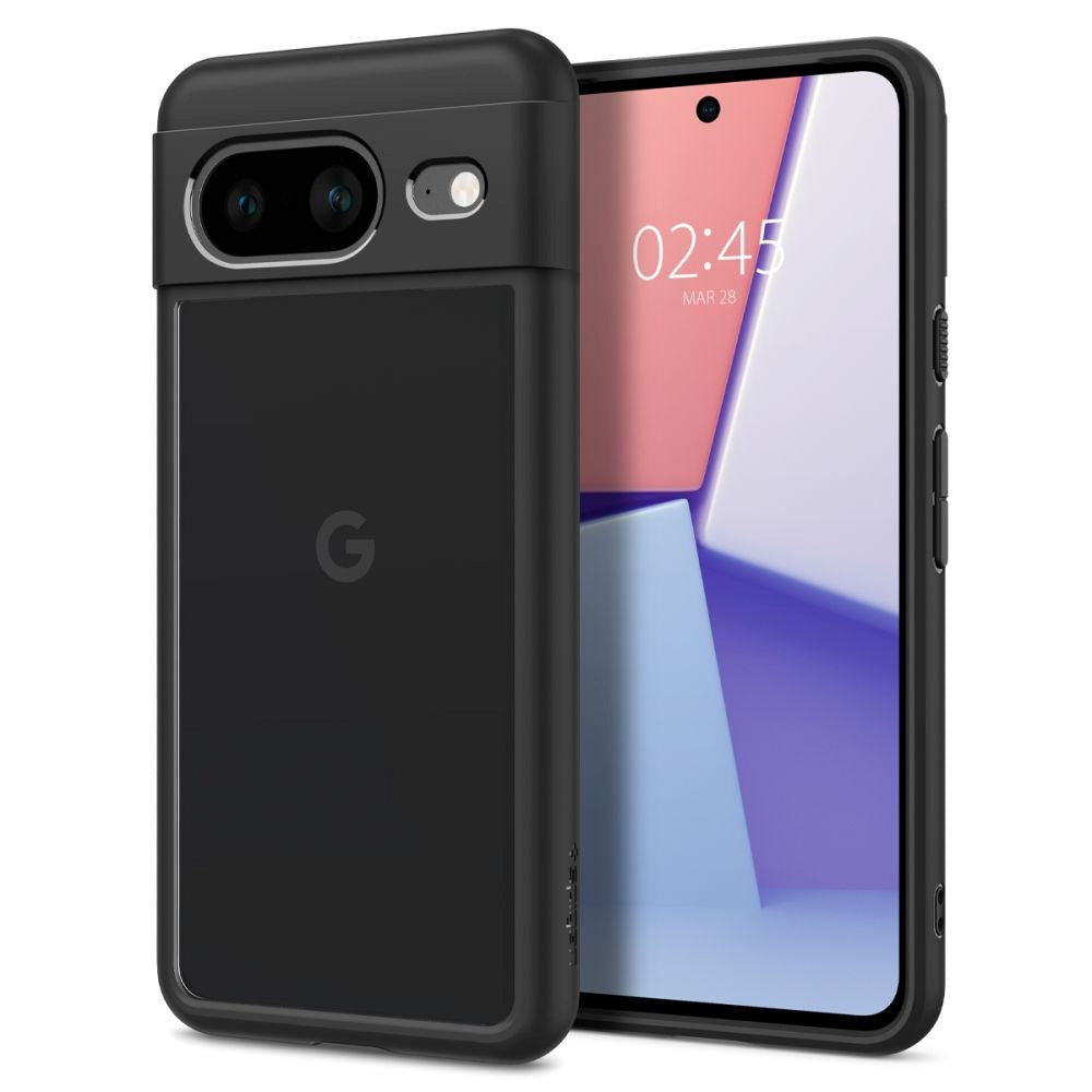 Google Pixel 8 Spigen Ultra Hybrid-deksel - gjennomsiktig / svart