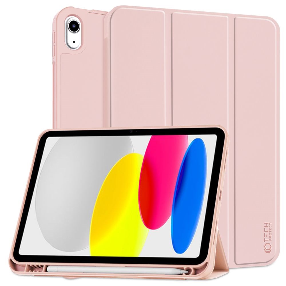 Tech-Protect iPad 11" (2025) / iPad 10,9" (2024/2022) SC-deksel m. Apple blyantholder - rosa