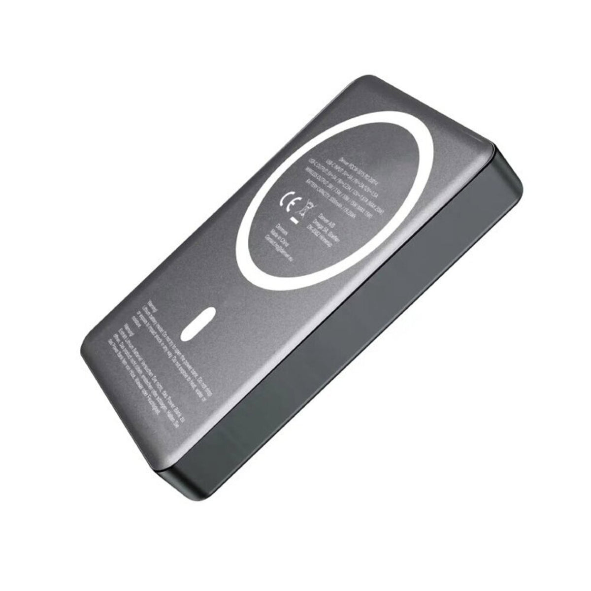 Denver PQCW-10015 Trådløs PowerBank - 15W / 10.000 mAh - MagSafe Kompatibel - Grå