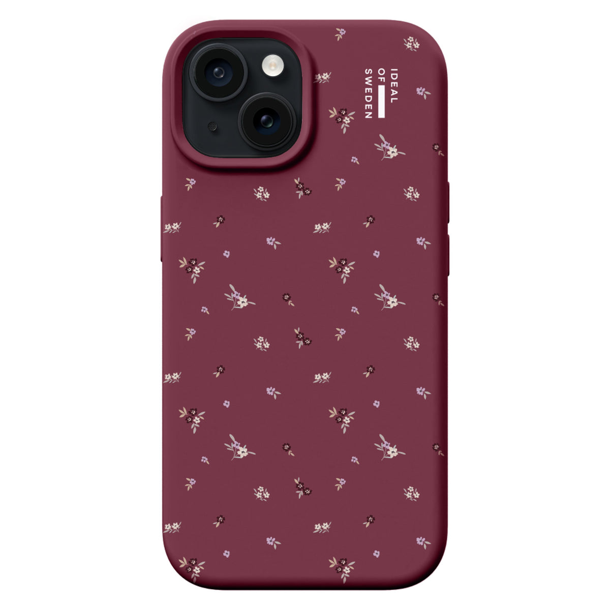 iPhone 17e / 16e / 15 / 14 / 13 iDeal Of Sweden Silicone Case - MagSafe Kompatibel - Fine Wine Bloom