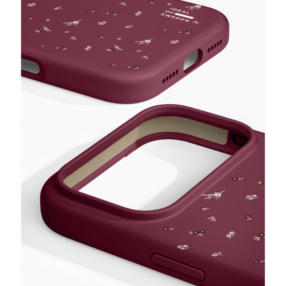 iPhone 18 Pro / 17 Pro iDeal Of Sweden Silikone Cover - MagSafe Kompatibelt - Fine Wine Bloom