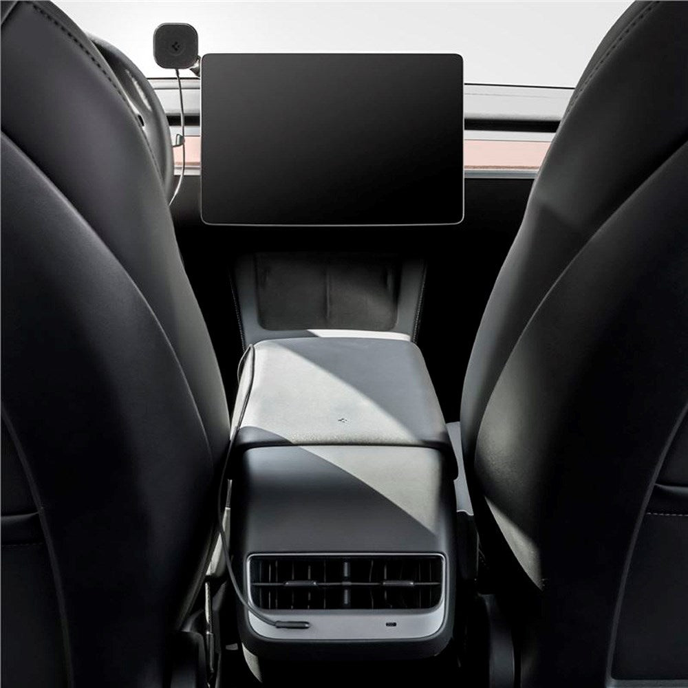 Trådløs lader/mobilholder for bil - Spigen Tesla OneTap Pro 3 - Svart