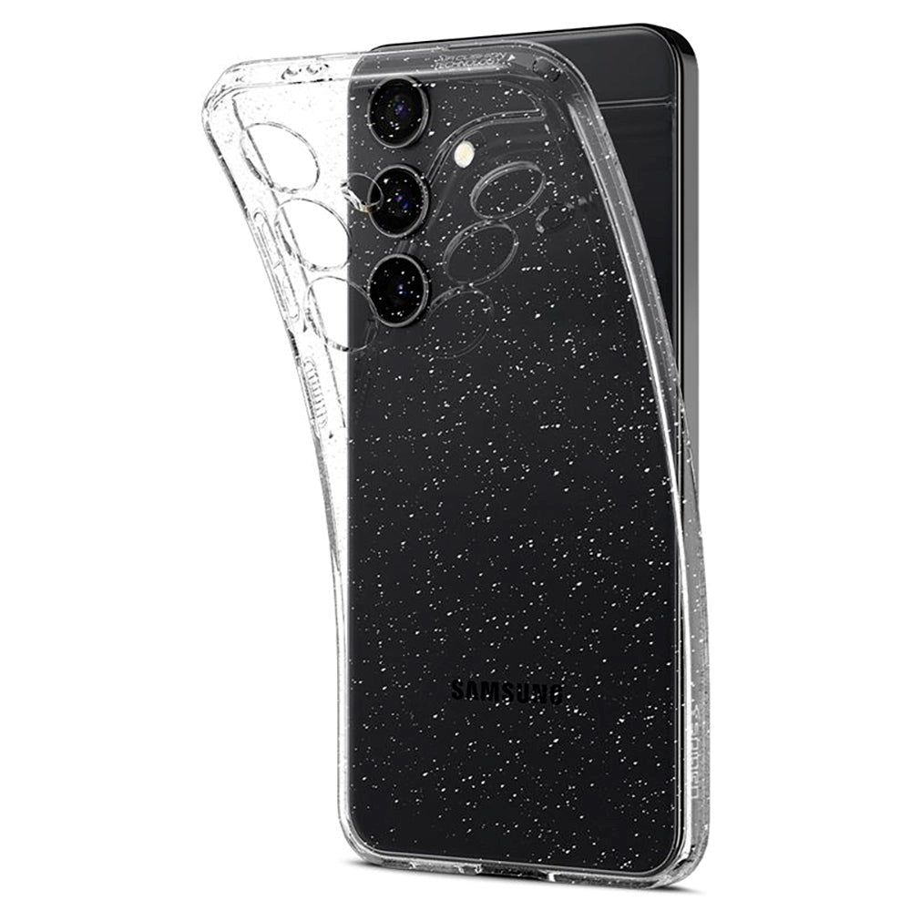 Samsung Galaxy S24+ (Plus) Spigen Liquid Crystal Glitter Bakdeksel - Gjennomsiktig